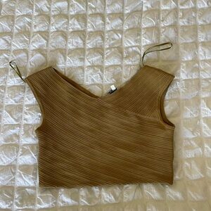 Ronny Kobo knit crop top